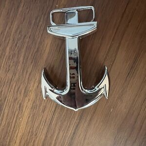 Silver Anchor Belt Buckle